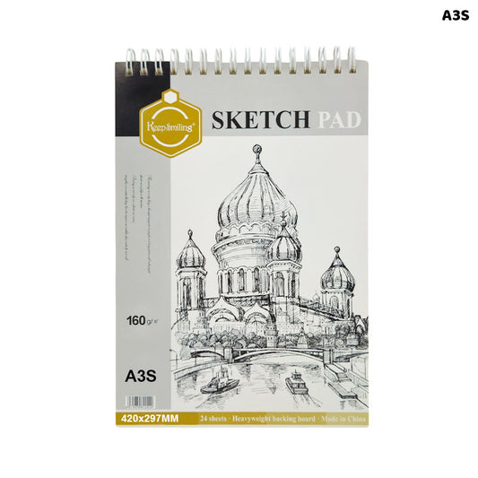 Gift To Love | A3 Sketch Pad | Size : 420 X 297 Mm | Pcs : 24 Page | Code : A3S