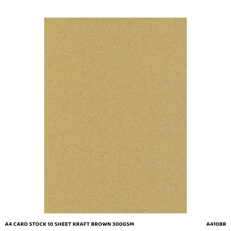Gift To Love | Card Stock | Color : Kraft Brown | Size : A4 | Pcs : 10 Sheets | Code : A410BR