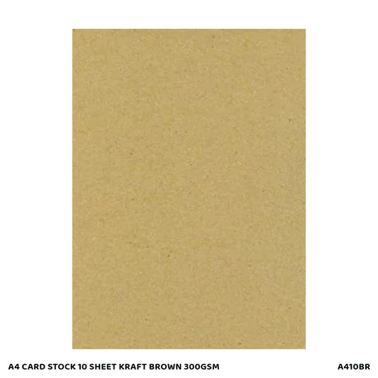 Gift To Love | Card Stock | Color : Kraft Brown | Size : A4 | Pcs : 10 Sheets | Code : A410BR