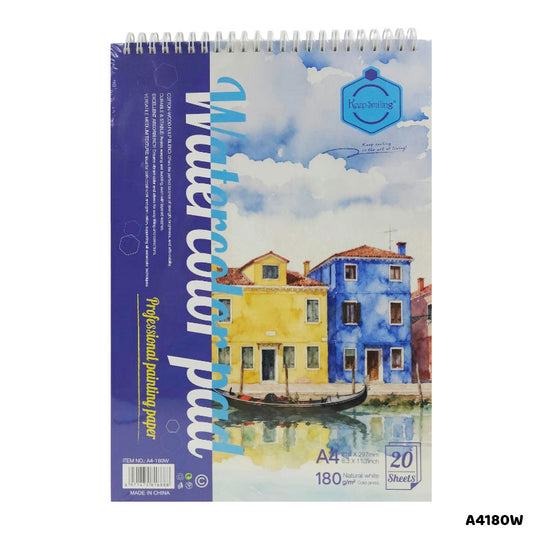Gift To Love | Water Color Pad | Size : A4 | Pcs : 20 Sheets | Code : A4180W