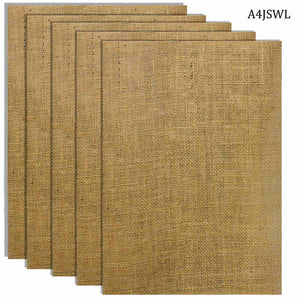 Gift To Love | A4 Jute Sheet With Laminated | Pcs : 5 Pcs | Code : A4JSWL