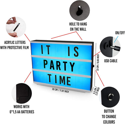 Gift To Love | A4 Led Box Colour Change Remote | Code : A4LCC