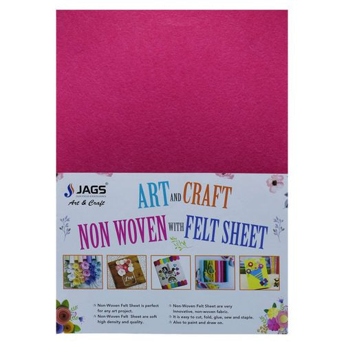 Gift To Love | A4 Nonwoven Felt 10 Sheet Magenta (11547) | Code : A4MA830