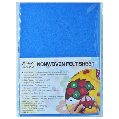 Gift To Love | A4 Nonwoven Felt Sheet | Color : Blue | Size : 3 Mm | Code : A4NF3MM-9
