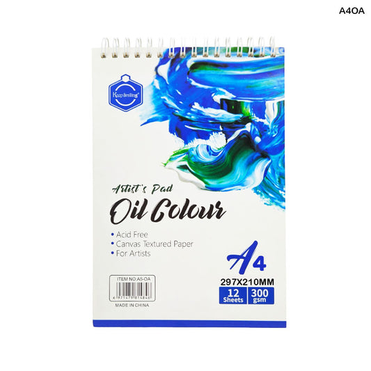 Gift To Love | A4 Oil Color Artist Pad | Size : 297 X 210 Mm | Pcs : 12 Page | Code : A4OA