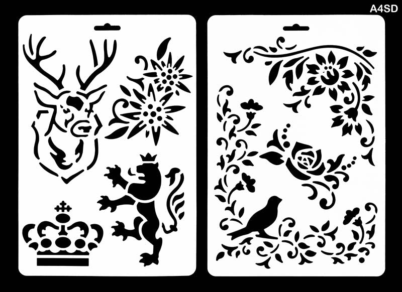Gift To Love | A4 Stencil Design | Size : A4 | Pcs : 20 Pcs | Code : A4SD