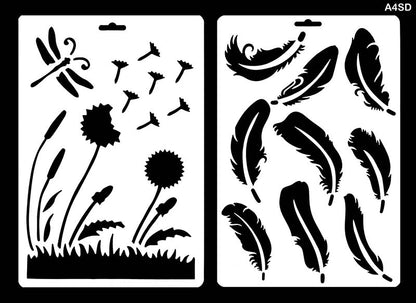 Gift To Love | A4 Stencil Design | Size : A4 | Pcs : 20 Pcs | Code : A4SD