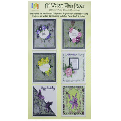 Gift To Love | Wellam Paper Plain A4 | Color : Purple | Code : A4WPPPE