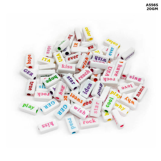 Gift To Love | Bracelet Beads Plastic | Pcs : 20 Gm | Code : A556S