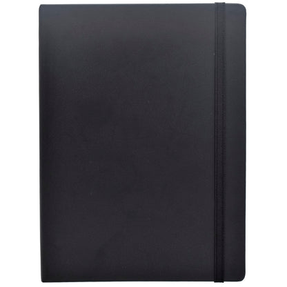 Gift To Love | Notebook Journal With Elastic | Color : Black | Size : A5 | Pcs : 160 Pages | Code : A5NBBPBK