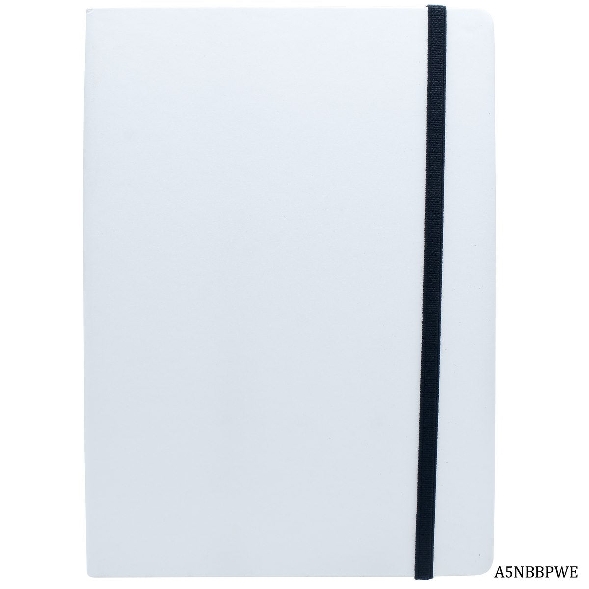Gift To Love | Notebook Journal With Elastic | Color : White | Size : A5 | Pcs : 160 Pages | Code : A5NBBPWE