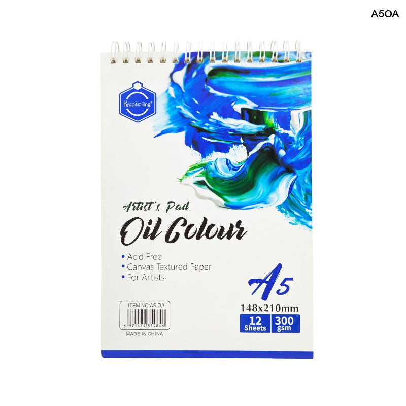 Gift To Love | A5 Oil Color Artist Pad | Size : 210 X 148 Mm | Pcs : 12 Page | Code : A5OA