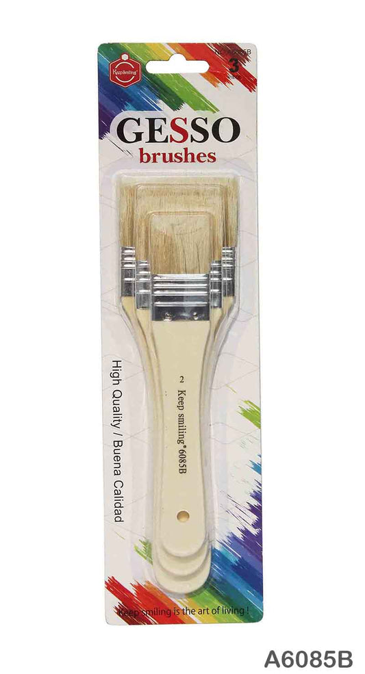 Gift To Love | Gesso Brush | Color : Off White | Pcs : 3 Pcs | Code : A6085B