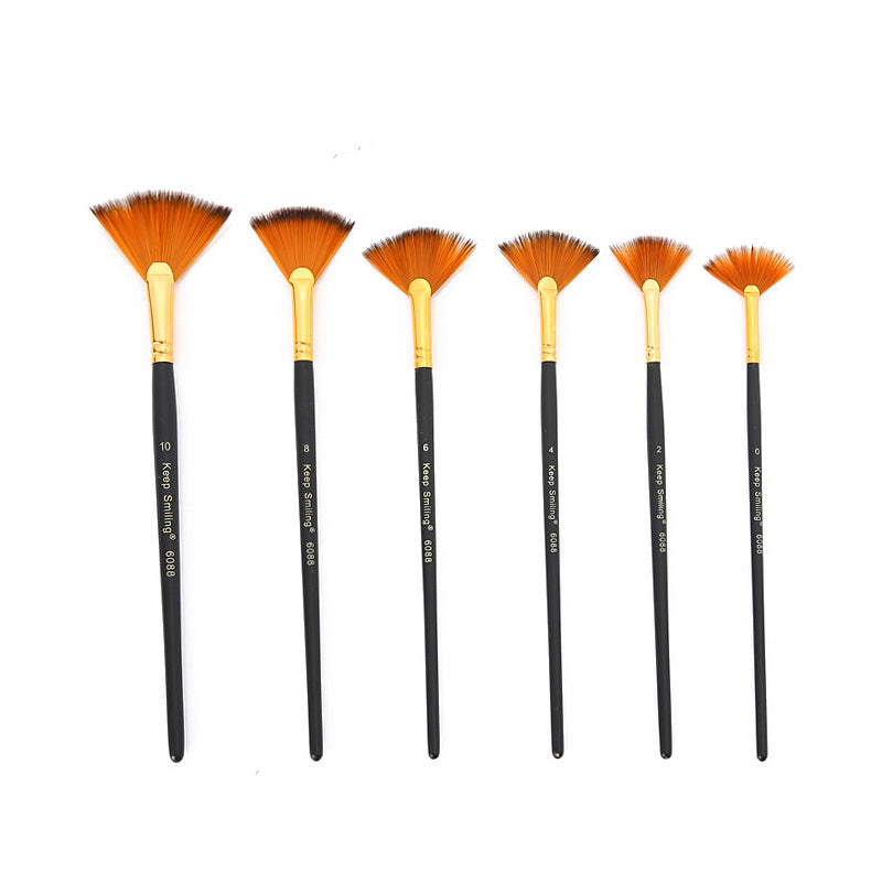 6Pc Fan Brush (A6088)-Gift To Love-Art & Craft