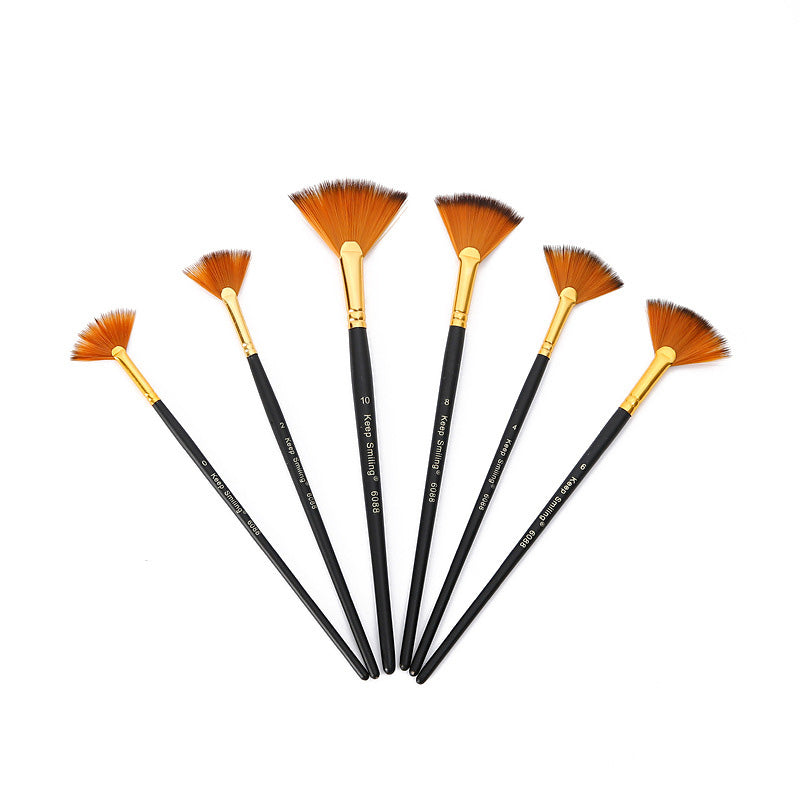 6Pc Fan Brush (A6088)