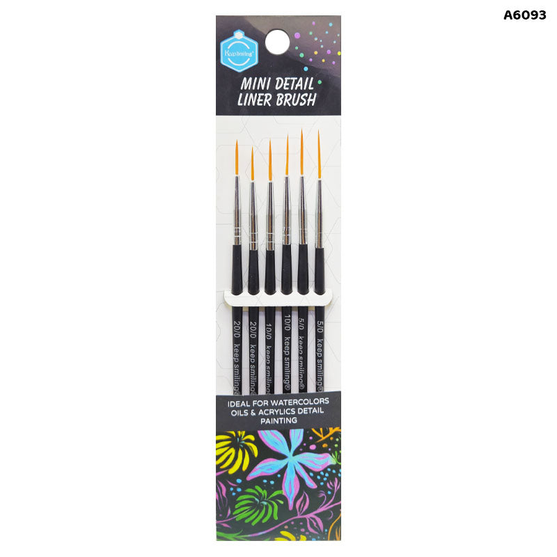 Gift To Love | Mini Detail Liner Brush | Pcs : 5 Pcs | Code : A6093