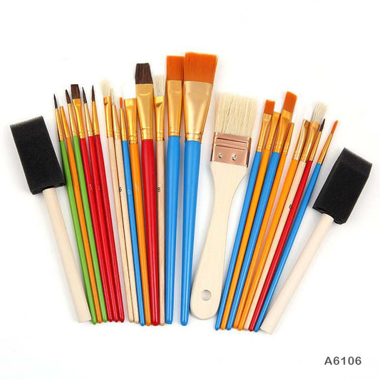 Gift To Love | Art Brush Kit For Beginner | Pcs : 25 Pcs | Code : A6106