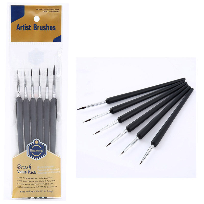 Gift To Love | Paint Brush Ultra Thin | Pcs : 6 Pcs | Code : A6141