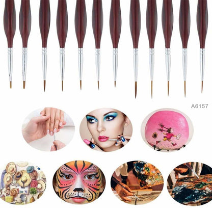 Gift To Love | Paint Brush Ultra Thin | Pcs : 12 Pcs | Code : A6157