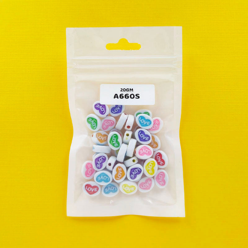 Gift To Love | Bracelet Beads Plastic | Size : 20 Gm | Code : A660S