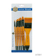 Gift To Love | Paint Brush Orange Handle | Pcs : 7 Pcs | Code : A7001