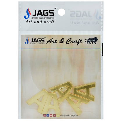 Gift To Love | Acrylic Alphabet | Color : Gold | Pcs : 5 Pcs Set | Code : AAG5P-A