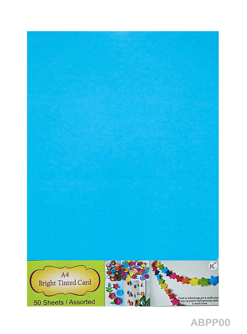 Gift To Love | A4 Bright Tinted Card | Size : A4 | Pcs : 50 Sheets | Code : ABPP00