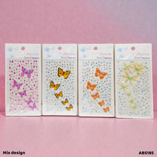 Gift To Love | Stone Butterfly And Lace Sticker | Code : ABS185
