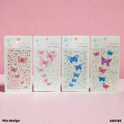 Gift To Love | Stone Butterfly And Lace Sticker | Code : ABS185