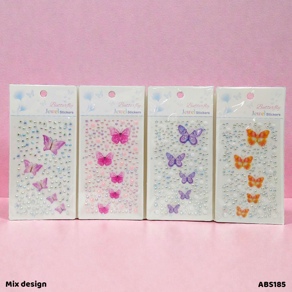 Gift To Love | Stone Butterfly And Lace Sticker | Code : ABS185