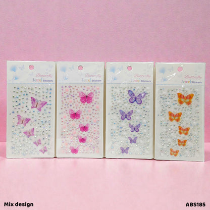 Gift To Love | Stone Butterfly And Lace Sticker | Code : ABS185