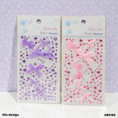 Gift To Love | Stone Butterfly And Lace Sticker | Code : ABS185