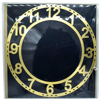 Gift To Love | Acrylic Clock Frame Numerical | Color : Gold | Size : 12 Inch | Code : ACFN120