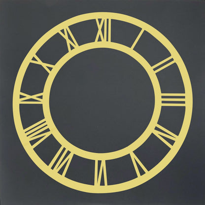 Gift To Love | Acrylic Clock Frame Roman Numbers | Color : Gold | Size : 12 Inch | Code : ACFR120