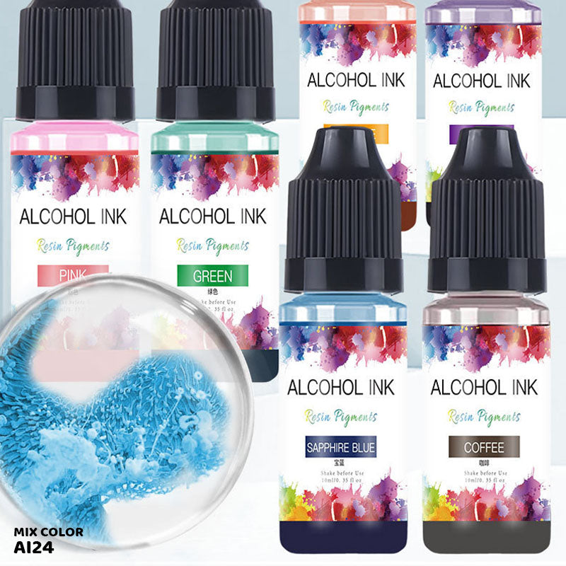 Gift To Love | Alcohol Ink | Size : 10 Ml | Pcs : 24 Colors | Code : AI24
