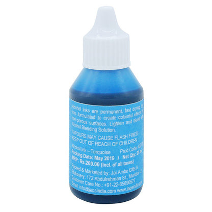 Gift To Love | Alcohol Ink | Color : Turquoise | Pcs : 25 Ml | Code : AI2T00