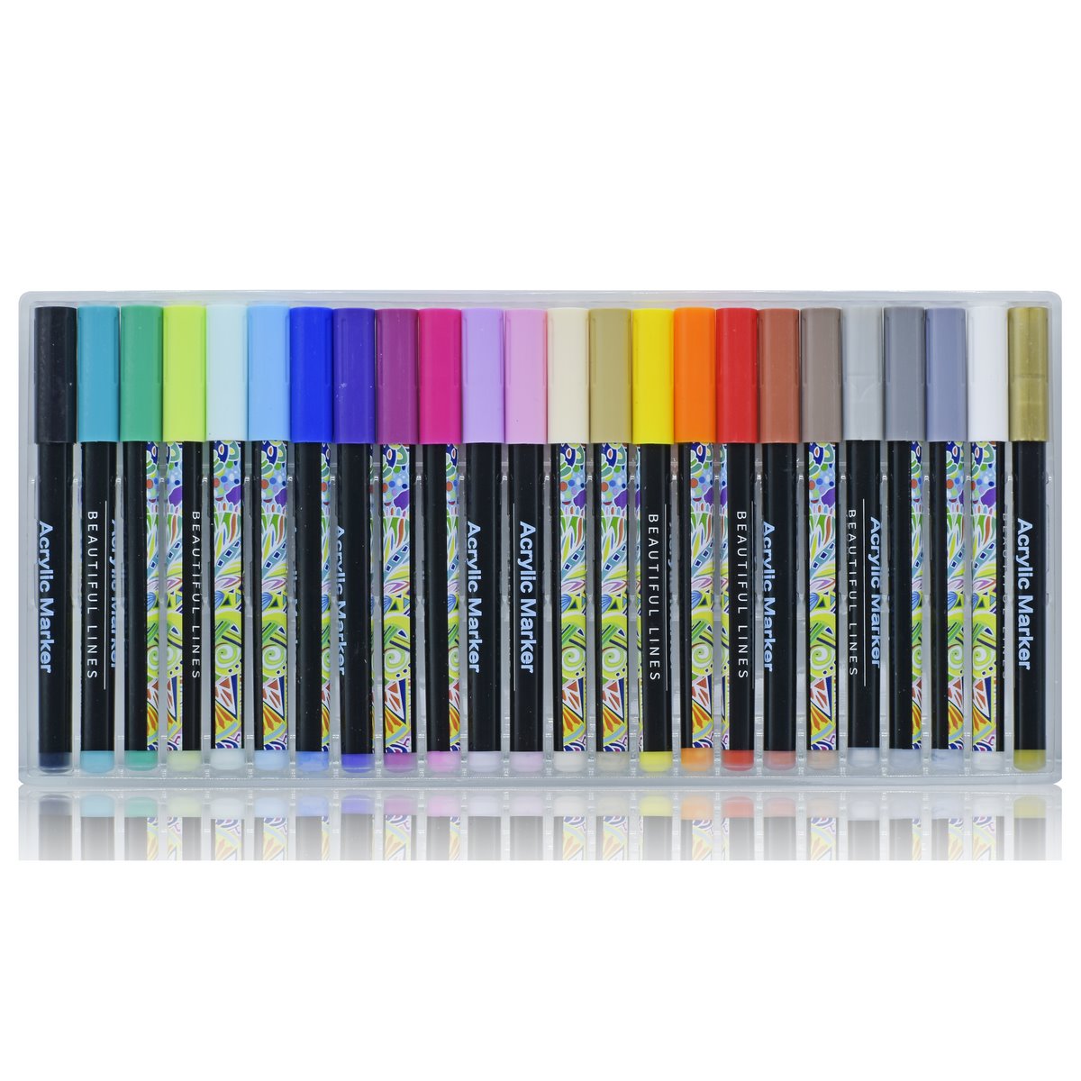 Gift To Love | Acrylic Market Beautiful Line | Pcs : 24 Colour | Code : AM-24