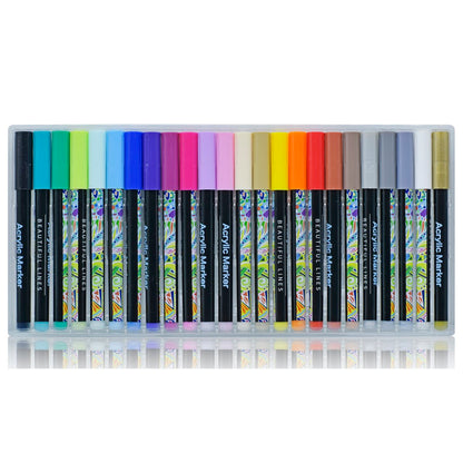 Gift To Love | Acrylic Market Beautiful Line | Pcs : 24 Colour | Code : AM-24