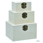 Gift To Love | Wooden Empty Box Small Square Shape | Pcs : Set Of 3 Pcs | Code : AM0111