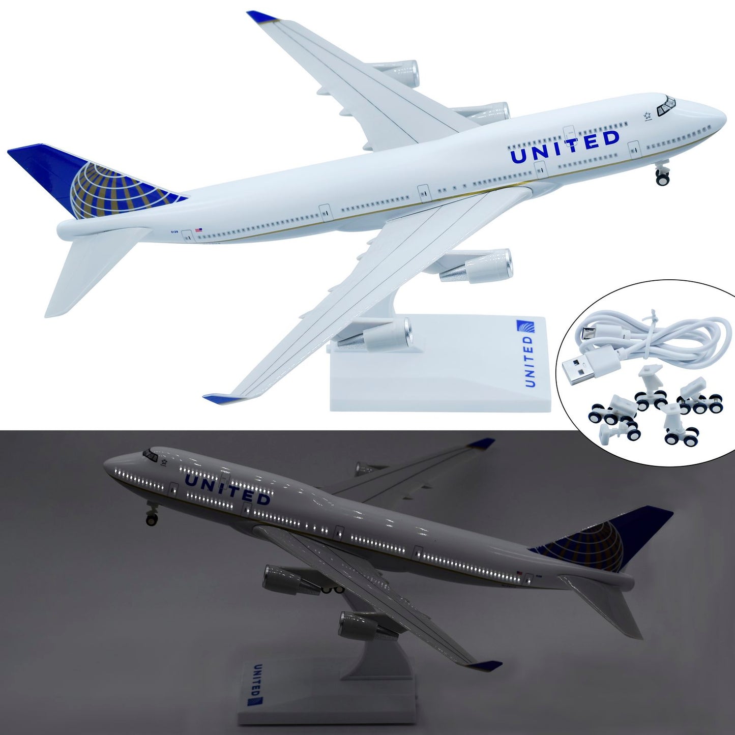 Gift To Love | Aircraft Model Big United With Sound | Code : AMBUN00