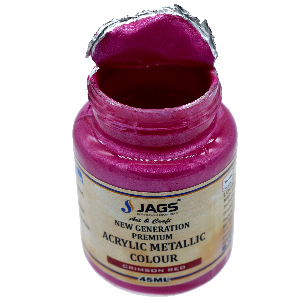 Gift To Love | Acrylic Metallic Colour | Color : Crimson Red | Size : 45 Ml | Code : AMC401