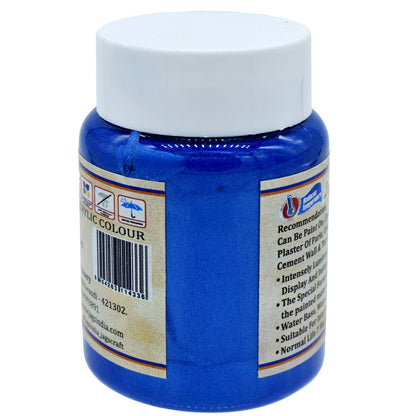 Gift To Love | Acrylic Metallic Colour | Color : Ultra Marine Blue | Size : 45 Ml | Code : AMC405