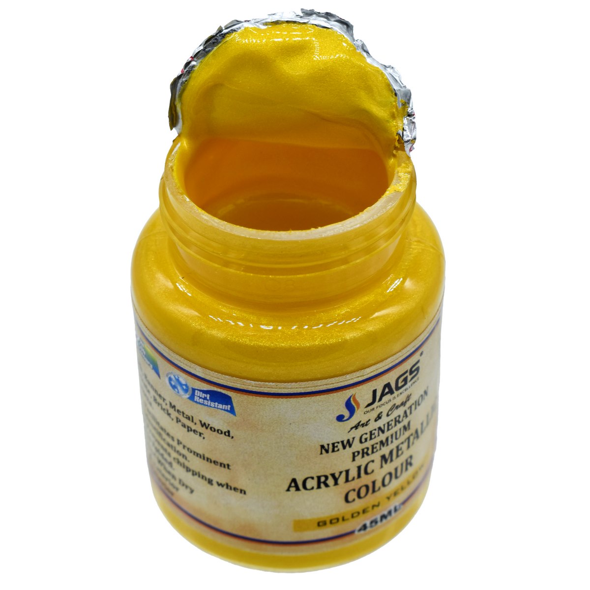 Gift To Love | Acrylic Metallic Colour | Color : Golden Yellow | Size : 45 Ml | Code : AMC407