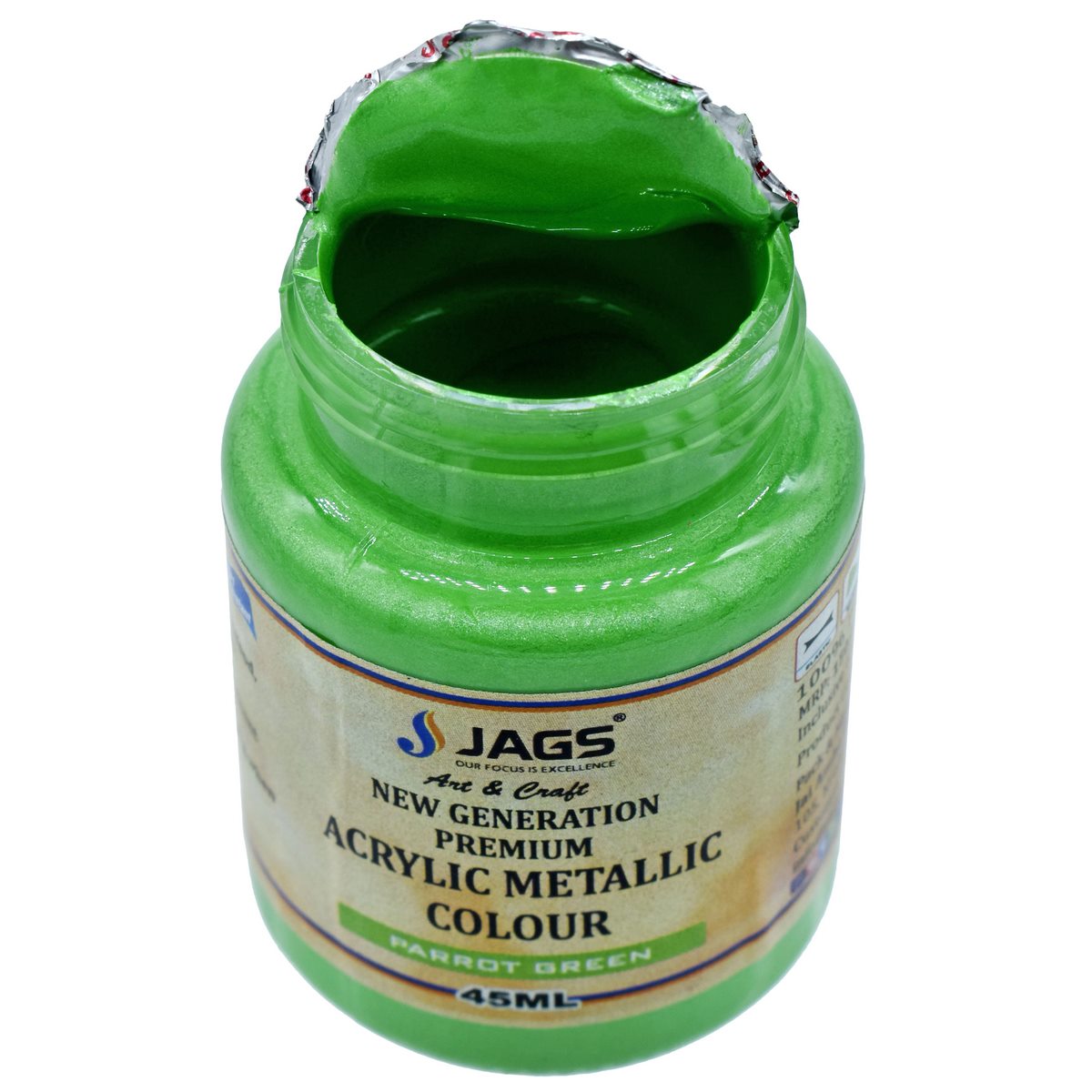 Gift To Love | Acrylic Metallic Colour | Color : Parrot Green | Size : 45 Ml | Code : AMC409