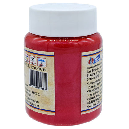 Gift To Love | Acrylic Metallic Colour | Color : Red | Size : 45 Ml | Code : AMC410