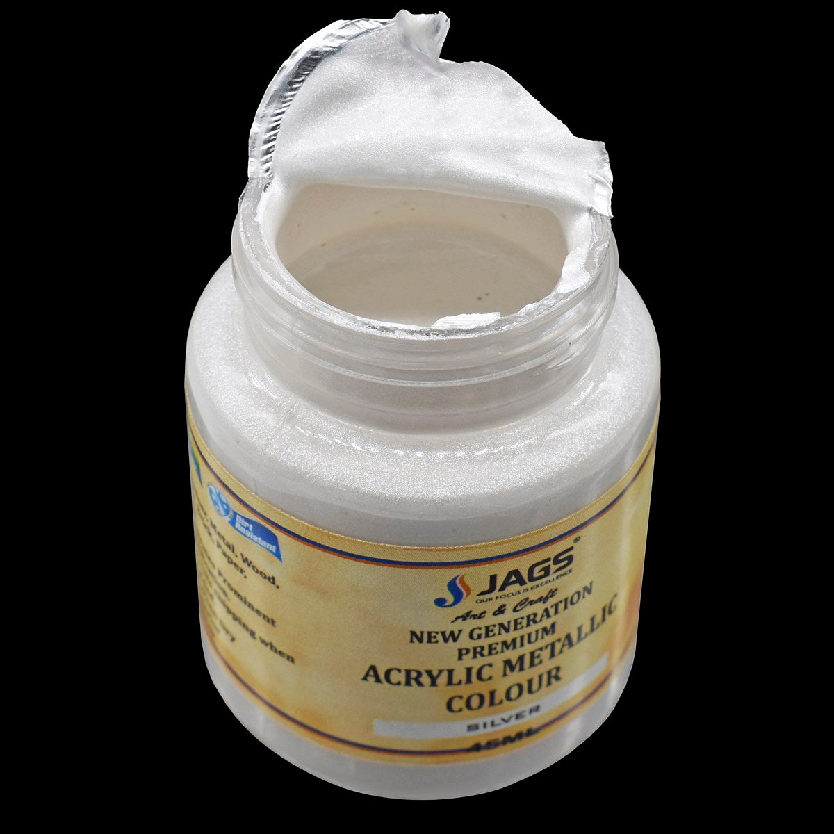Gift To Love | Acrylic Metallic Colour | Color : Silver | Size : 45 Ml | Code : AMC411