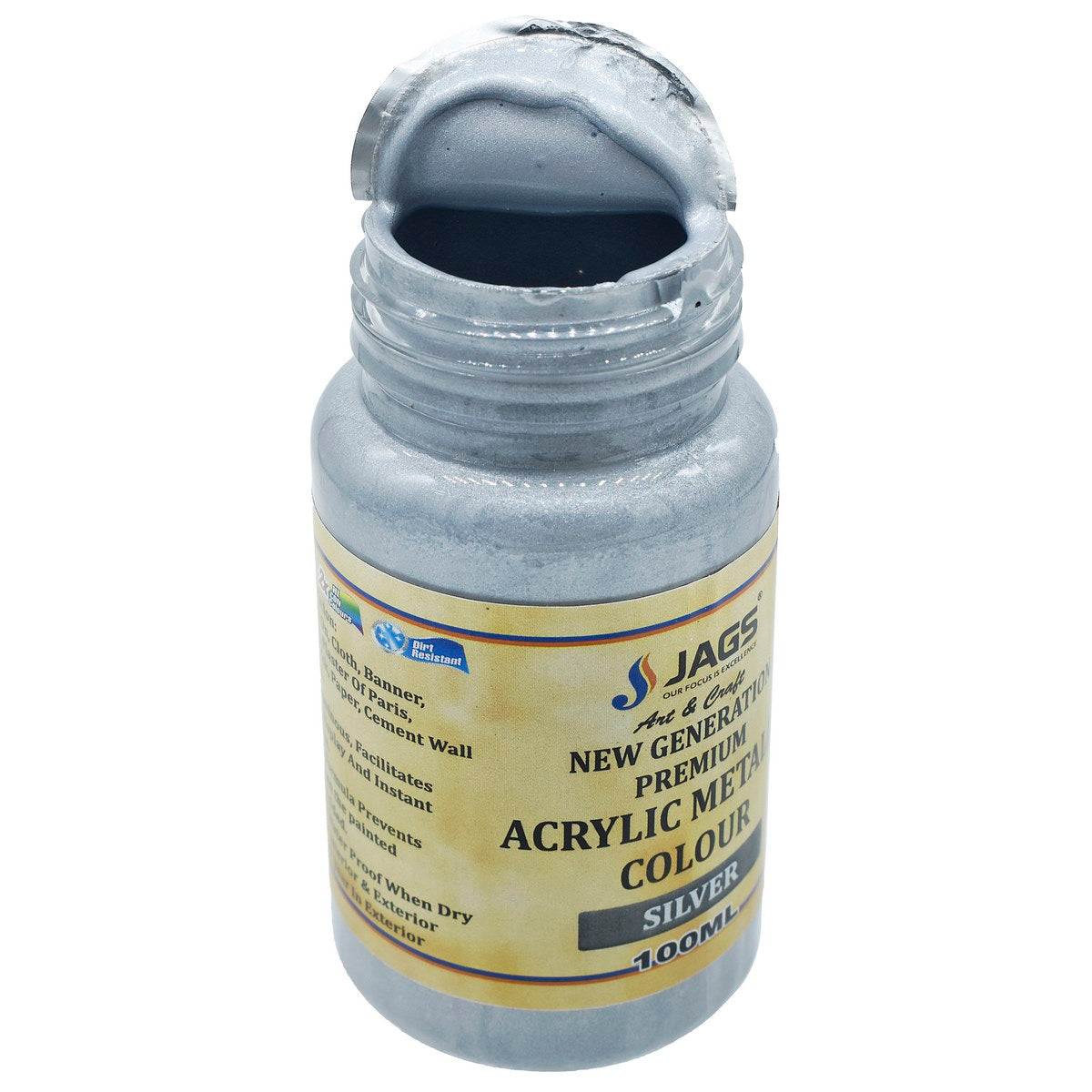 Gift To Love | Acrylic Metallic Colour | Color : Black Pearl | Pcs : 100 Ml | Code : AMCBP100
