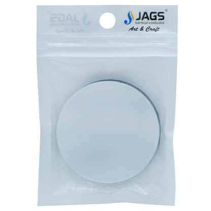 Gift To Love | Acrylic Mirrors Round | Color : Silver | Size : 2 Inch | Pcs : 5 Pcs | Code : AMRS00