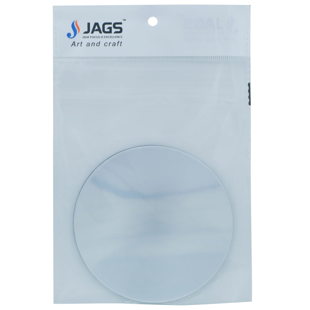 Gift To Love | Acrylic Mirrors Round | Color : Silver | Size : 4 Inch | Pcs : 2 Pcs | Code : AMRS02
