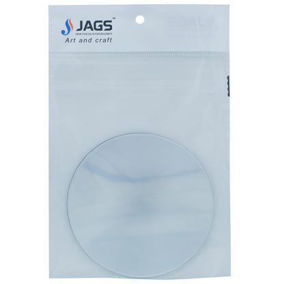 Gift To Love | Acrylic Mirrors Round | Color : Silver | Size : 4 Inch | Pcs : 2 Pcs | Code : AMRS02